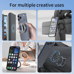 Multi-functional Magnetic Phone Stand Compatible with MagSafe 360 Degree Rotation Foldable Phone Holder with 1 / 4 Screw Hole