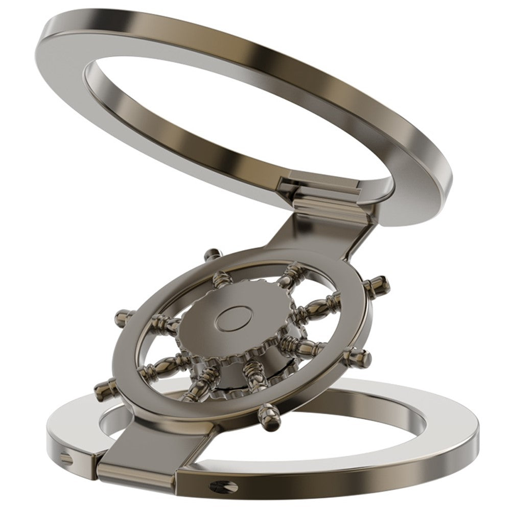 Magnetic Ring Holder Rotating Phone Stand Zinc Alloy Desktop Support Compatible with MagSafe