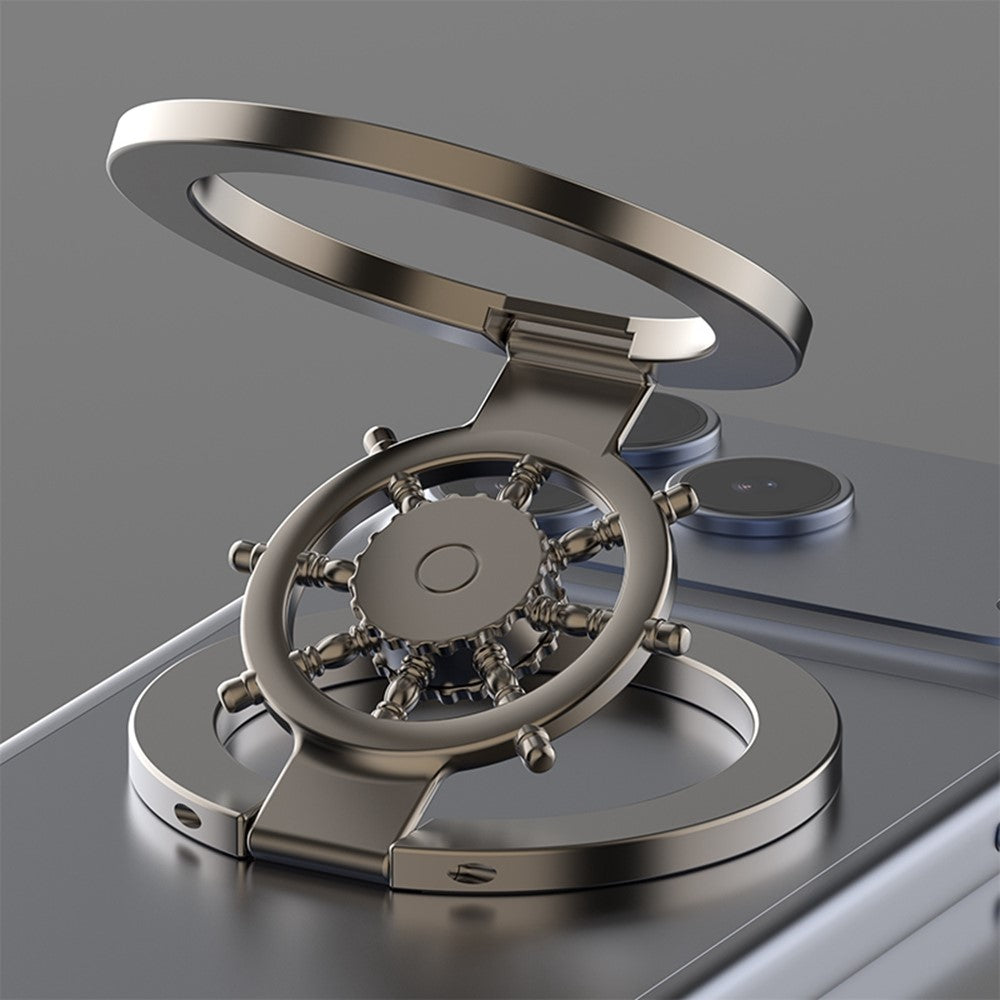 Magnetic Ring Holder Rotating Phone Stand Zinc Alloy Desktop Support Compatible with MagSafe