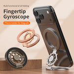 Magnetic Ring Holder Rotating Phone Stand Zinc Alloy Desktop Support Compatible with MagSafe