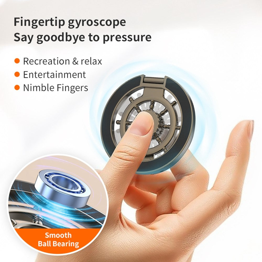 Magnetic Ring Holder Rotating Phone Stand Zinc Alloy Desktop Support Compatible with MagSafe