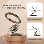 Magnetic Ring Holder Rotating Phone Stand Zinc Alloy Desktop Support Compatible with MagSafe