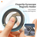 Elektropläterad finish Magnetisk fingertoppsgyro Magnetisk hållare mobilring Kickstand Kompatibel med MagSafe