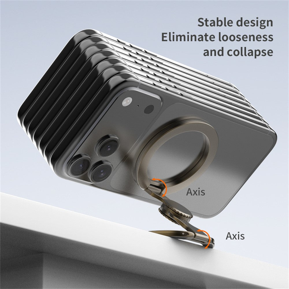 Elektropläterad finish Magnetisk fingertoppsgyro Magnetisk hållare mobilring Kickstand Kompatibel med MagSafe
