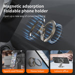 Elektropläterad finish Magnetisk fingertoppsgyro Magnetisk hållare mobilring Kickstand Kompatibel med MagSafe