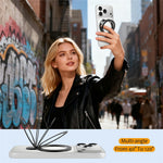 Phone Ring Grip Foldable Adjustable Phone Holder Kickstand with Adhesive