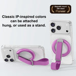 3 in 1 Magnetic Phone Grip Ring Stand for iPhone 12 - 17 Series Woven Strap Kickstand Design