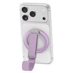 3 in 1 Magnetic Phone Grip Ring Stand for iPhone 12 - 17 Series Woven Strap Kickstand Design