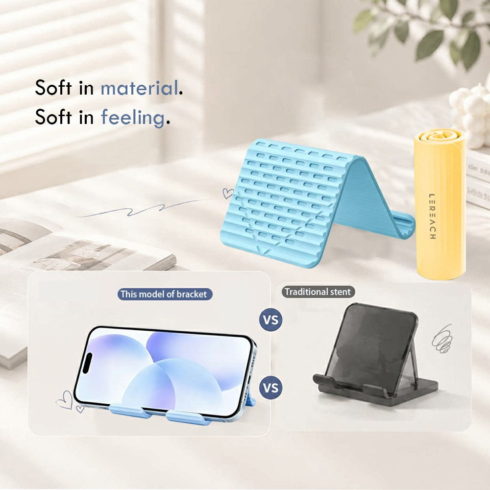 LEREACH LRFP-14 AirLift Series MagicMat Stand Foldable Bendable Silicone + Aluminum Phone Tablet Stand Holder