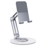 BONERUY L06X Aluminum Alloy Phone Tablet Stand 360 Degree Rotating Multi-Angle Adjustable Desktop Stand for Smartphone Tablet