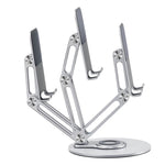 BONERUY L06X Aluminum Alloy Phone Tablet Stand 360 Degree Rotating Multi-Angle Adjustable Desktop Stand for Smartphone Tablet