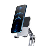 BONERUY L06X Aluminum Alloy Phone Tablet Stand 360 Degree Rotating Multi-Angle Adjustable Desktop Stand for Smartphone Tablet