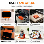 Phone Tablet Stand Flexible Foldable Silicone Suction Cup Adjustable Angle Rollable Holder for Travel Workout Desk