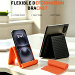 Phone Tablet Stand Flexible Foldable Silicone Suction Cup Adjustable Angle Rollable Holder for Travel Workout Desk