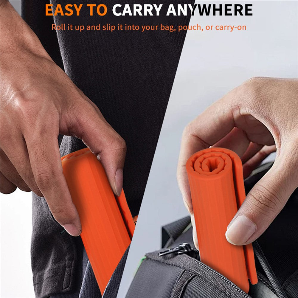 Phone Tablet Stand Flexible Foldable Silicone Suction Cup Adjustable Angle Rollable Holder for Travel Workout Desk