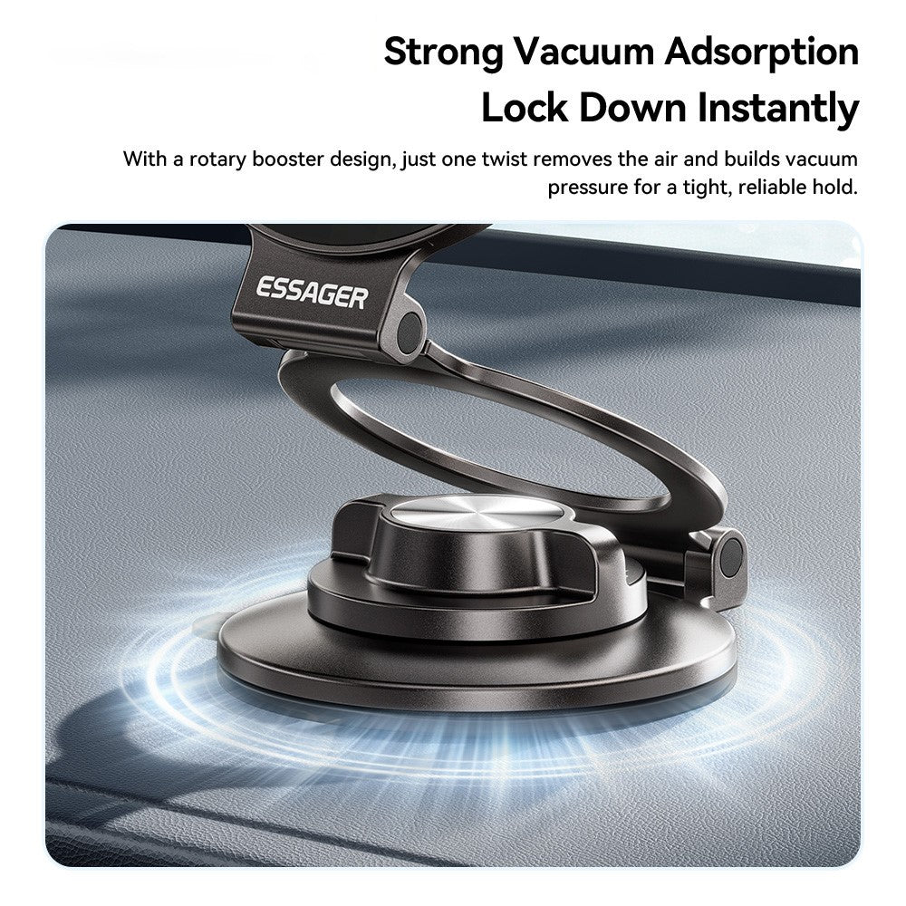 ESSAGER ES-ZJ43 Suction Cup Magnetic Phone Holder 3-Axis Adjustable Stand for Car Dashboard Desktop