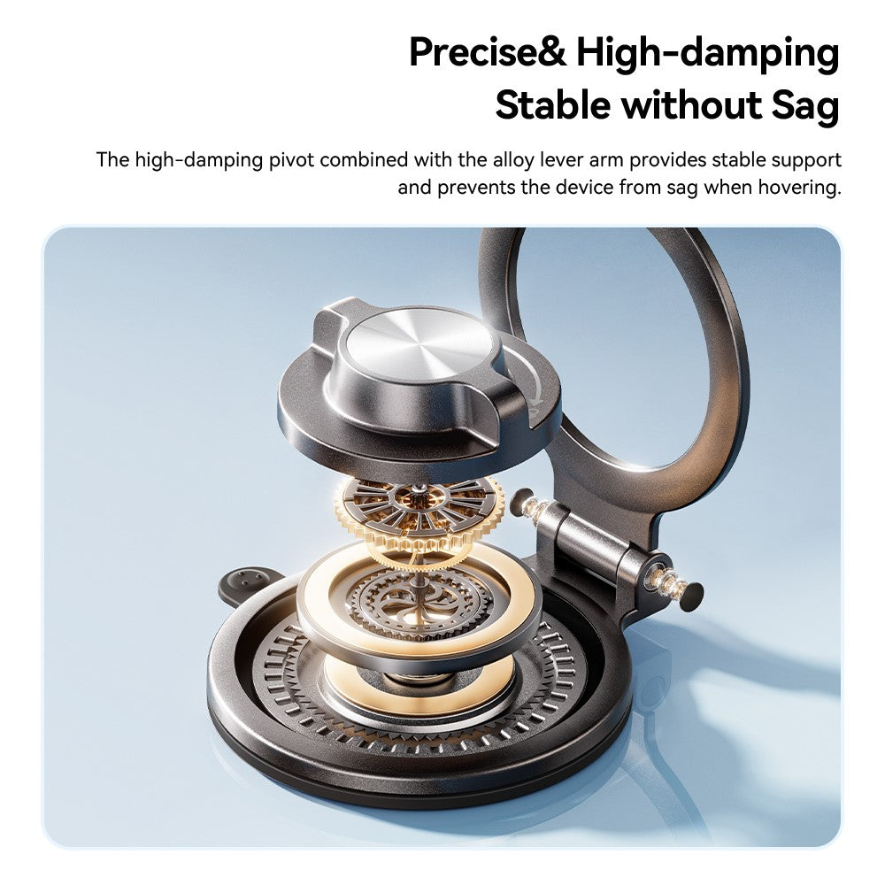 ESSAGER ES-ZJ43 Suction Cup Magnetic Phone Holder 3-Axis Adjustable Stand for Car Dashboard Desktop