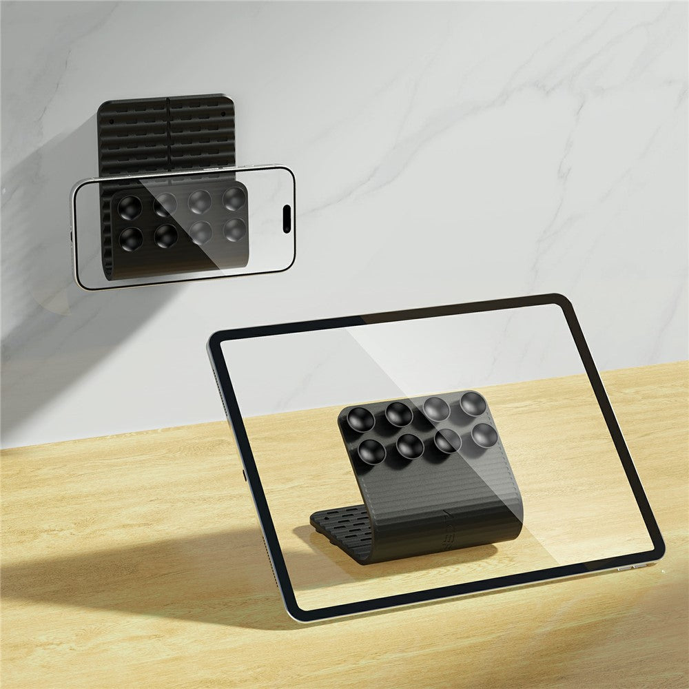 ACEFAST D76 Folding Suction Cup Desktop Stand Aluminum Alloy + Silicone Flexible Phone Tablet Laptop Holder