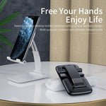 ESSAGER 45 Degree Desktop Cellphone Stand Stretchable Arm Folding Tablet Bracket