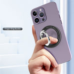 Magnetic Phone Ring, Double-axis Magnetic Metal Phone Grip Ring Holder with Adjustable Kickstand