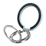 Magnetic Phone Ring, Double-axis Magnetic Metal Phone Grip Ring Holder with Adjustable Kickstand
