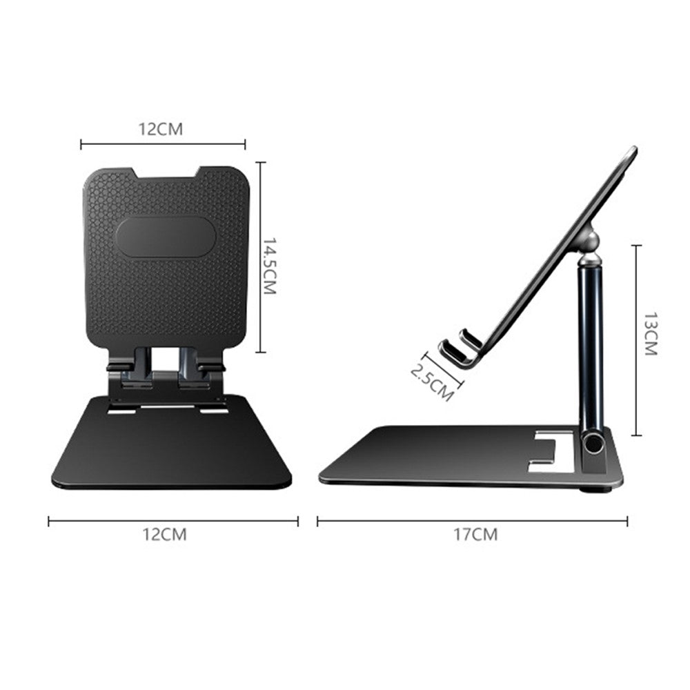T09 Desktop Foldable Tablet Stand Holder Cell Phone Stand Height Angle Adjustable Mount, Size: L