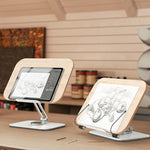 BONERUY R04 Desktop Rotatable Textbook Recipe Tablet Holder Stand Book Reading Bracket