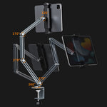 BONERUY P67 Adjustable Arm Aluminum Alloy Mobile Phone Tablet Holder Stand Bedside Desktop Lazy Bracket