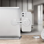 ZF013 180-Degree Flip Magnetic Phone Bracket for Laptops, Desktop Computer Ultra-Thin Magnetic Phone Holder