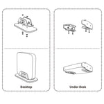 TXESIGN For Mac Mini Holder Stand Organizer Dock Vertical Stand Anti-Slip Desktop Computer Holder