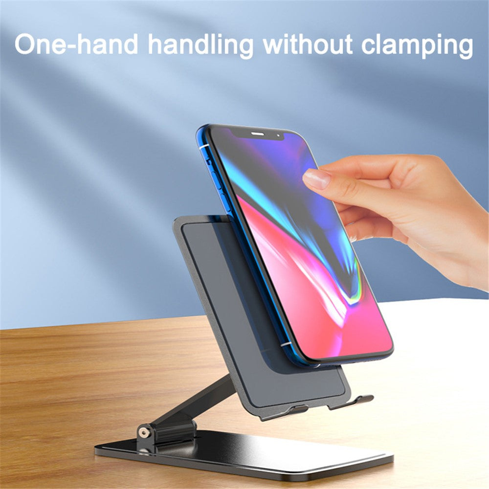T15 Video Recording / Facetime Call Cell Phone Stand Angle Adjustable Folding Tablet Holder Bracket for Home Office