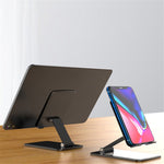 T15 Video Recording / Facetime Call Cell Phone Stand Angle Adjustable Folding Tablet Holder Bracket for Home Office