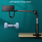 Adjustable Arm 4-13 inch Mobile Phone Tablet Holder Stand Bedside Desk Lazy Tablet Clip Bracket