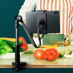 Adjustable Arm 4-13 inch Mobile Phone Tablet Holder Stand Bedside Desk Lazy Tablet Clip Bracket