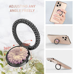 AHASTYLE ST11 Aluminum Alloy Foldable Ring Buckle Phone Holder Rotatable Cellphone Kickstand