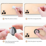 AHASTYLE ST11 Aluminum Alloy Foldable Ring Buckle Phone Holder Rotatable Cellphone Kickstand
