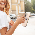 AHASTYLE ST11 Aluminum Alloy Foldable Ring Buckle Phone Holder Rotatable Cellphone Kickstand