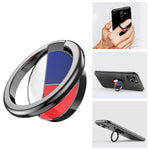AHASTYLE ST12 Aluminum Alloy Rotatable Foldable Ring Buckle Phone Holder Desktop Mobile Phone Kickstand