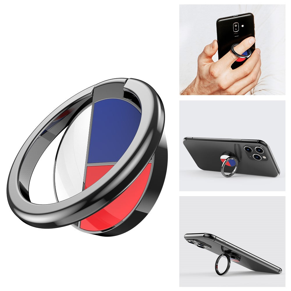 AHASTYLE ST12 Aluminum Alloy Rotatable Foldable Ring Buckle Phone Holder Desktop Mobile Phone Kickstand
