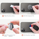 AHASTYLE ST12 Aluminum Alloy Rotatable Foldable Ring Buckle Phone Holder Desktop Mobile Phone Kickstand