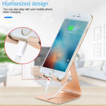 Z4A Small Size Adjustable Desktop Lazy Mobile Phone Tablet Holder Aluminum Alloy Stand Cellphone Tablet Bracket