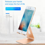 Z4A Small Size Adjustable Desktop Lazy Mobile Phone Tablet Holder Aluminum Alloy Stand Cellphone Tablet Bracket