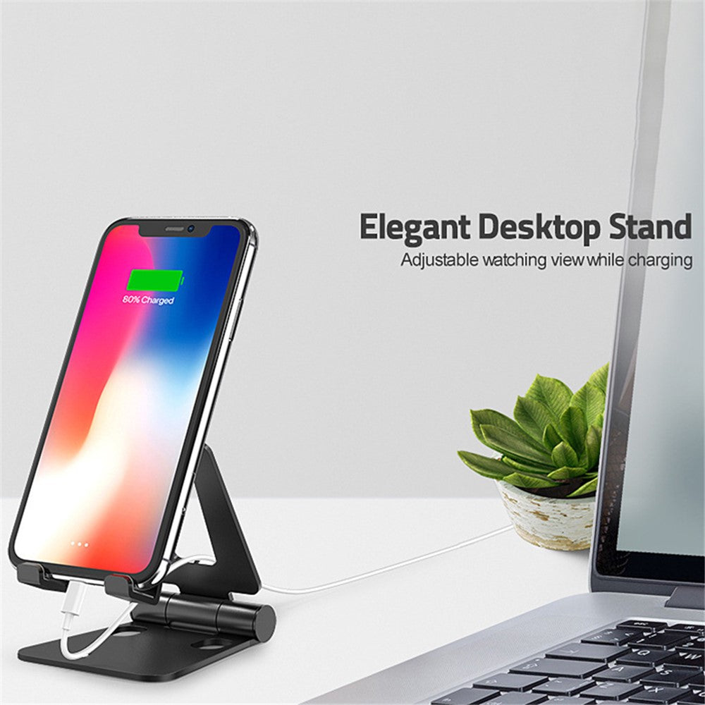 AS007 Foldable Smartphone Stand Holder Aluminum Alloy Cell Phone Stand Desktop Mount Bracket