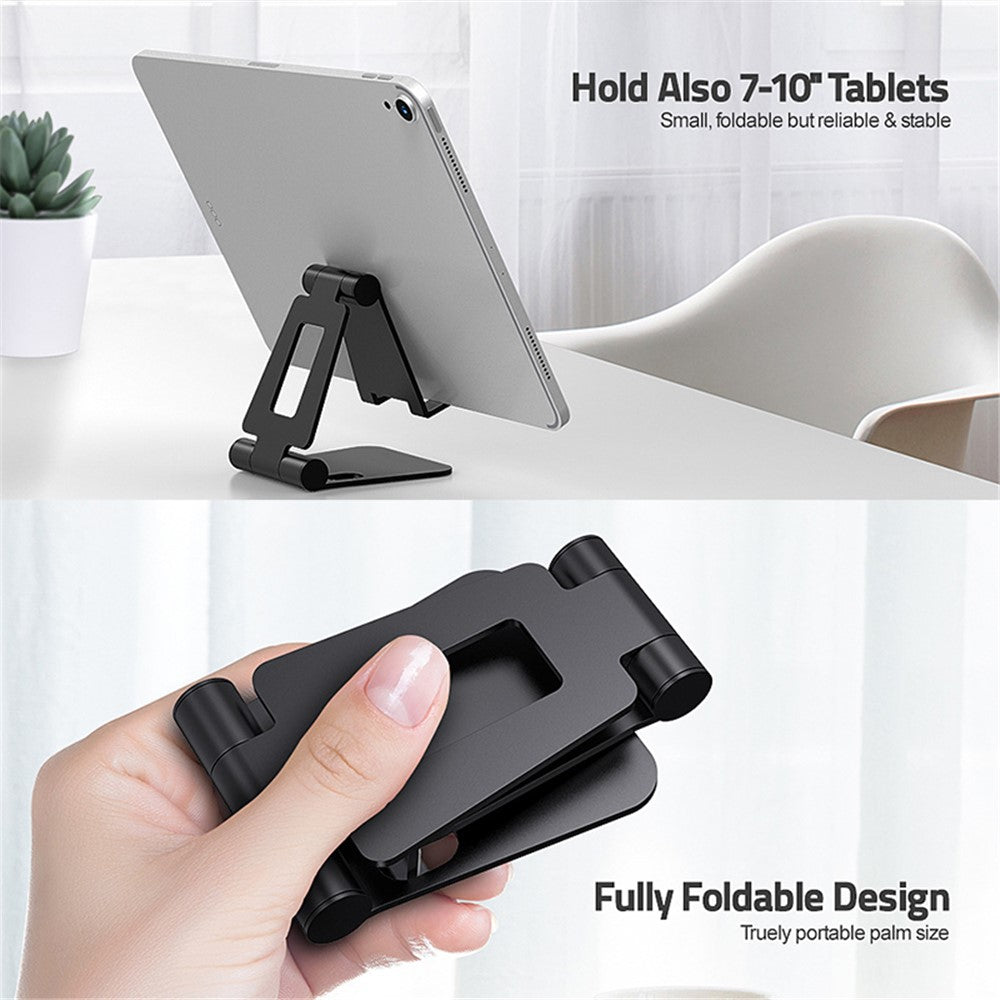 AS007 Foldable Smartphone Stand Holder Aluminum Alloy Cell Phone Stand Desktop Mount Bracket
