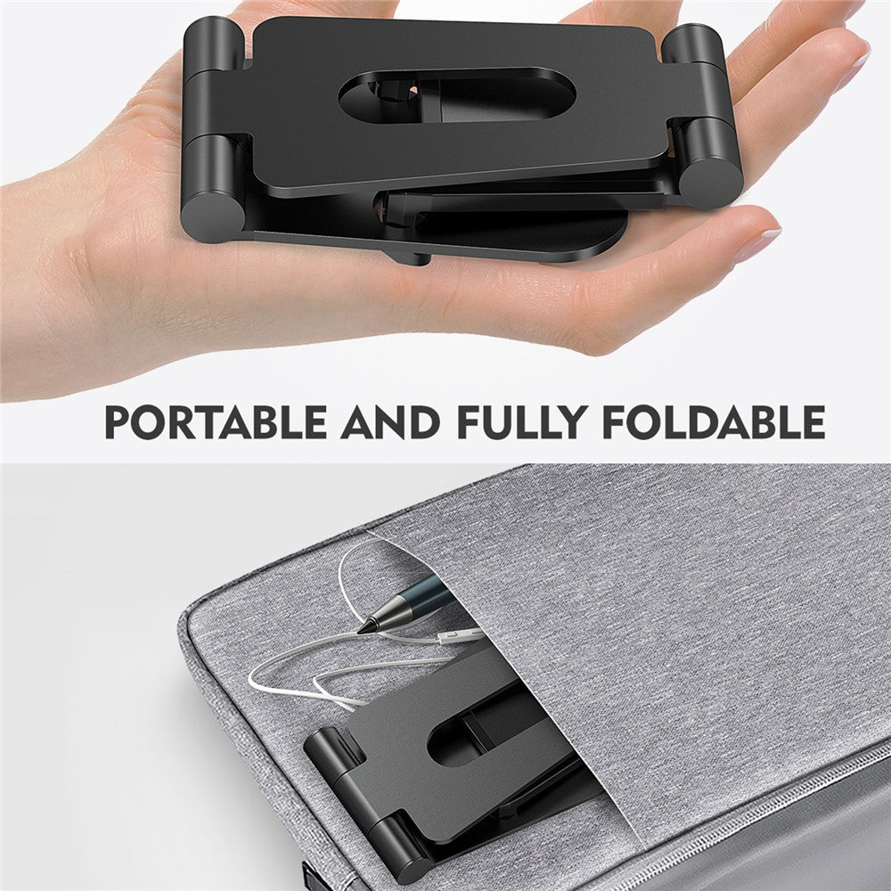 AS007 Foldable Smartphone Stand Holder Aluminum Alloy Cell Phone Stand Desktop Mount Bracket