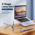 DUX DUCIS X-shaped Foldable Laptop Stand Height Adjustable Notebook Riser Cooling Bracket
