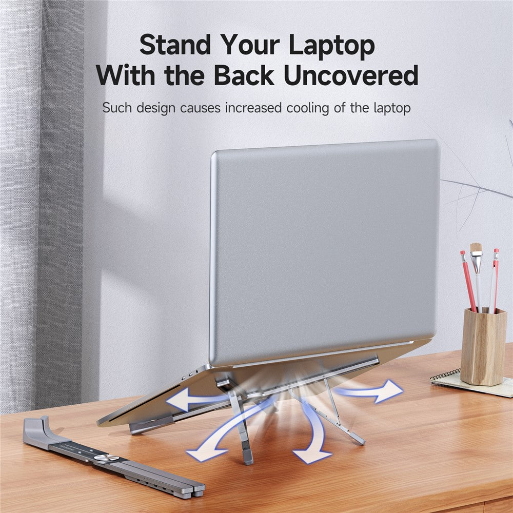 DUX DUCIS X-shaped Foldable Laptop Stand Height Adjustable Notebook Riser Cooling Bracket