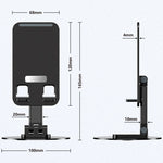 T9 Desktop Phone Stand Folding 360° Rotating Tablet Holder for Live Streaming, Online Teaching