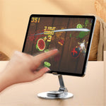 Tablet Stand 360-degree Rotating Aluminum Alloy Desktop Holder Foldable Mobile Phone Stand Adjustable Tablet Mount