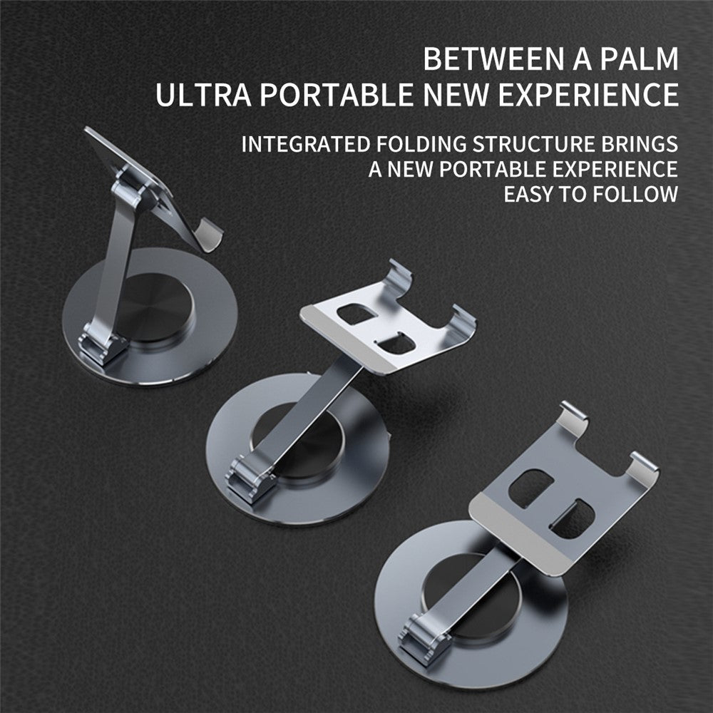 Tablet Stand 360-degree Rotating Aluminum Alloy Desktop Holder Foldable Mobile Phone Stand Adjustable Tablet Mount
